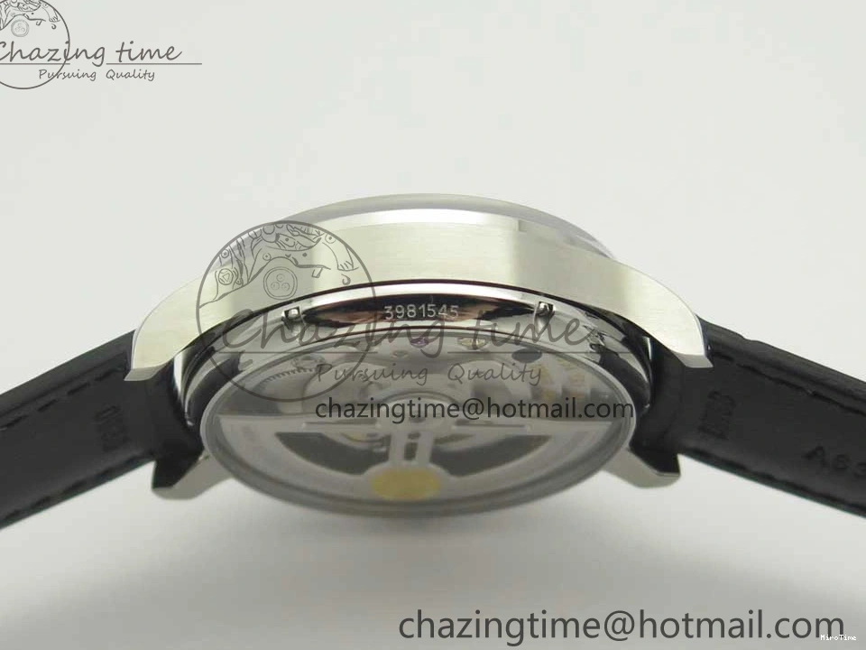 MIROTIME 0524 Sporty Portuguese Tourbillon IW5463 SS ZF Best Edition Black Dial on Black Leather Strap 7173